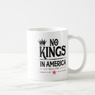 Mug Design vintage Aucun Rois En Amérique Depuis 1776 