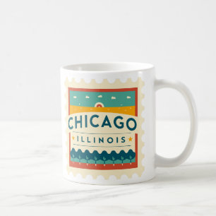 Mug Design Vintage de Chicago Illinois