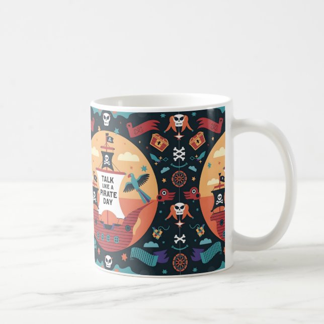 Mug Designs à thème pirate pour aventuriers amoureux d (Droite)