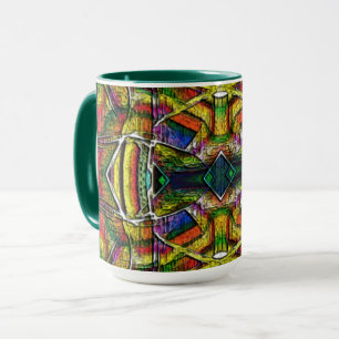 Mug designs tribaux Abstraits, sculptés