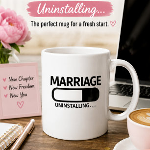 Mug Désinstallation du mariage drôle Humour de divor