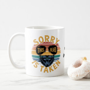 Mug Désolé Cette Barbe est Prise Design Vintage Drôle