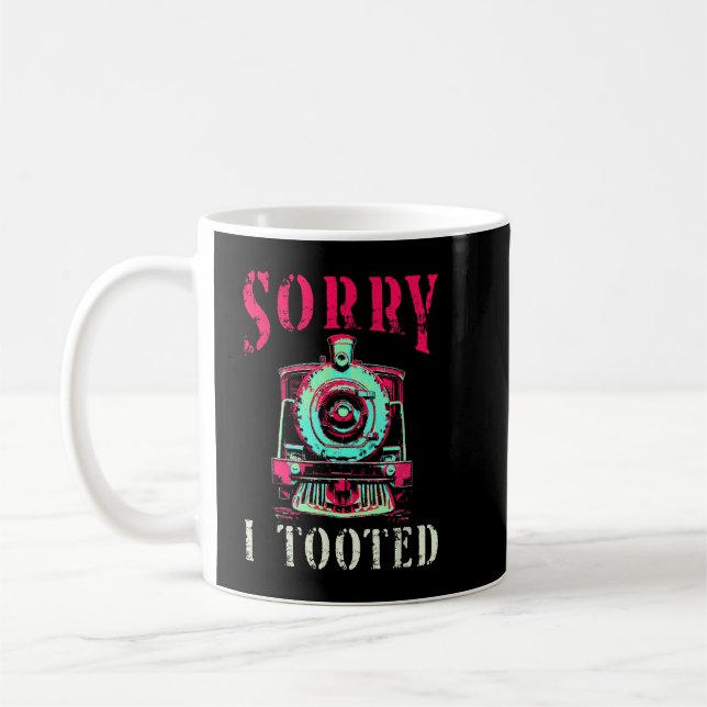 Mug Désolé d'avoir pris le train drôle chemin de fer V (Gauche)