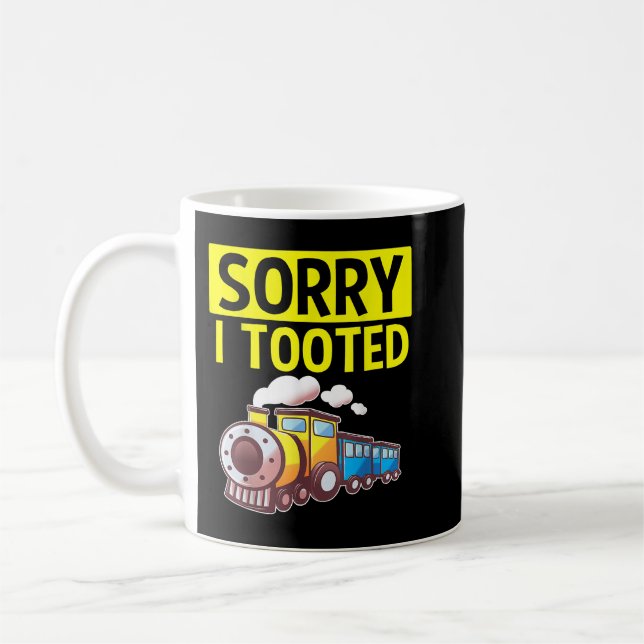 Mug Désolé d'avoir pris le train Vintage Funny (Gauche)