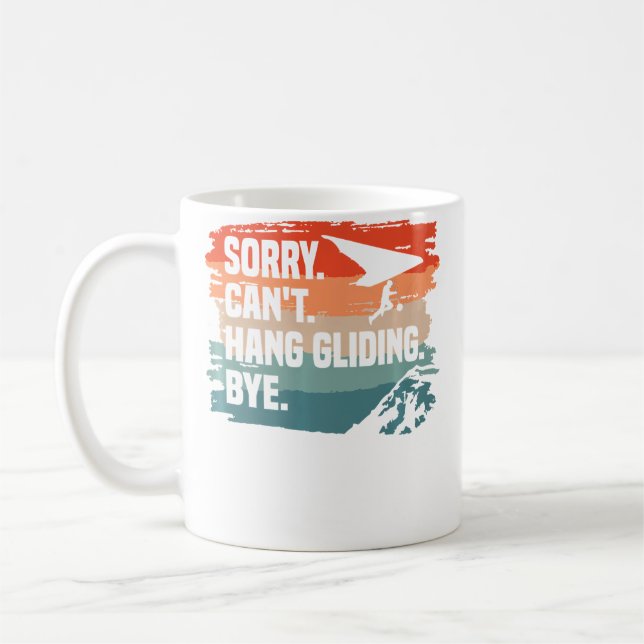Mug Désolé, impossible de faire du vol à voile, au rev (Gauche)