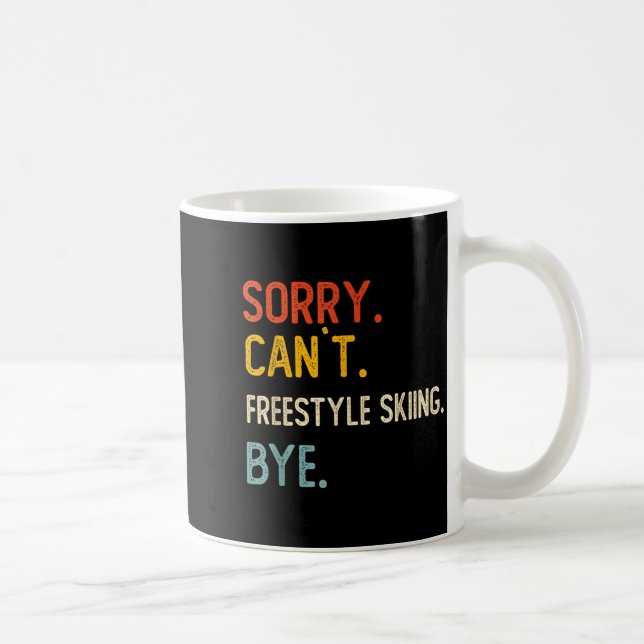 Mug Désolé, impossible de skier en freestyle, au revoi (Droite)