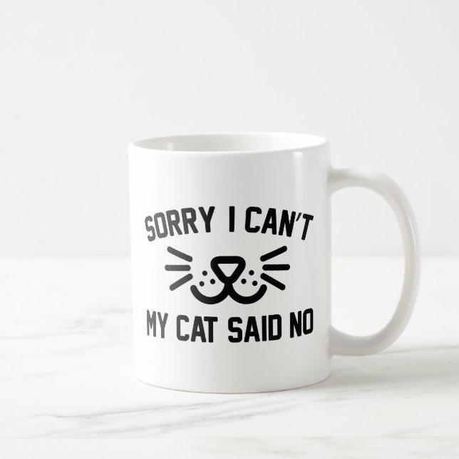 Mug Désolé je ne peux pas (Droite)