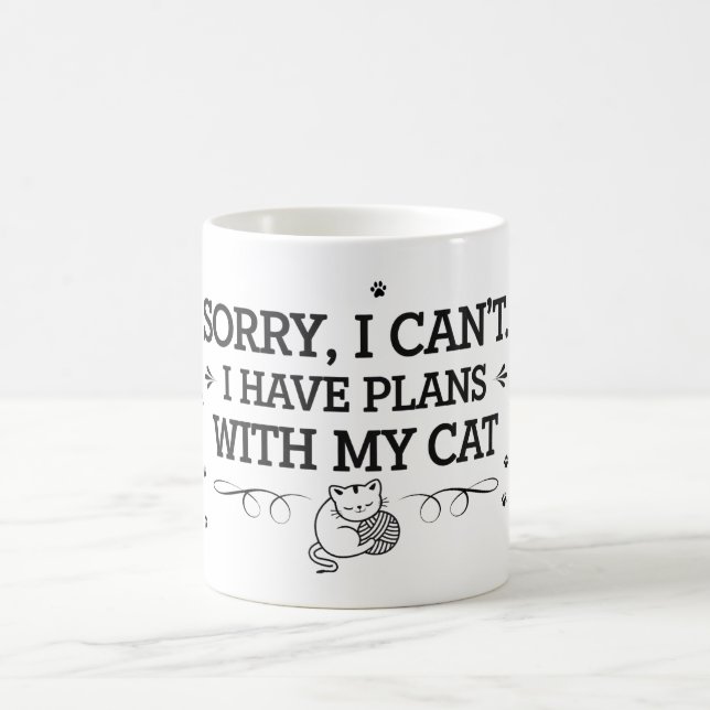 Mug Désolé, je ne peux pas (Centre)