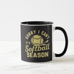 Mug Désolé je ne peux pas c'est la saison de softball 