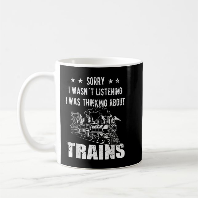 Mug Désolé, je n'écoutais pas Railroad Collector Model (Gauche)
