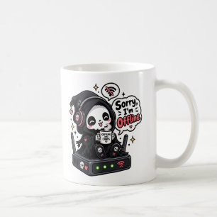 Mug Désolé, je suis hors ligne humour de gamer introve