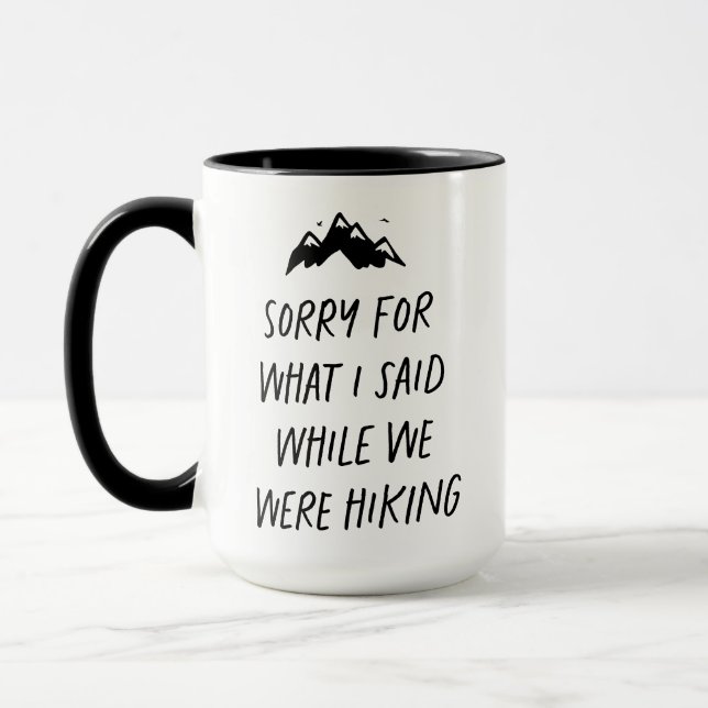 Mug Désolé pour ce que j'ai dit pendant que nous étion (Gauche)