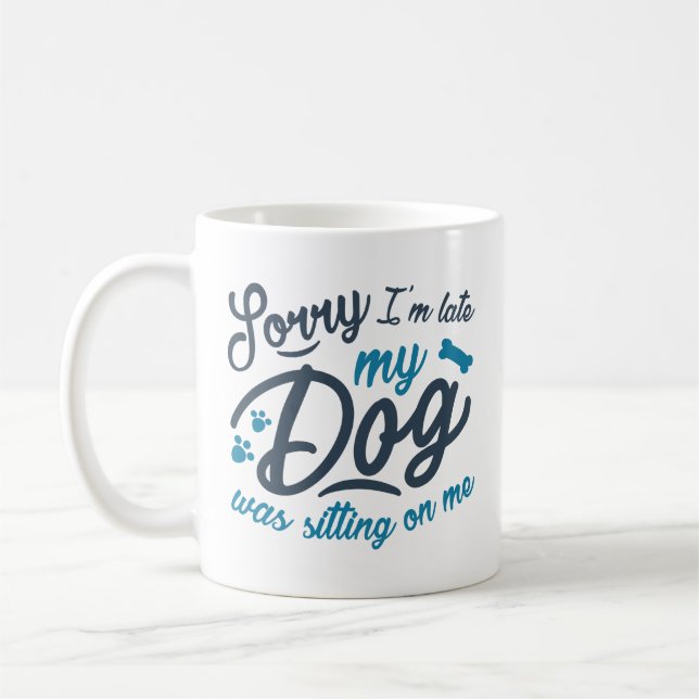 Mug Désolé pour le retard (Gauche)