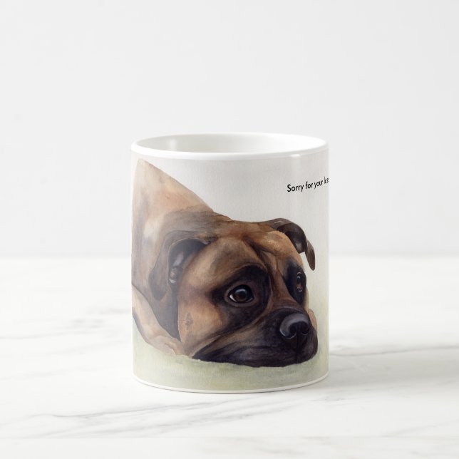 Mug Désolé pour votre cadeau d'animal familier de (Centre)