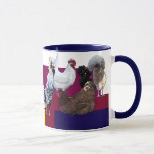 Mug Désordre obsédant de poulet : Collage