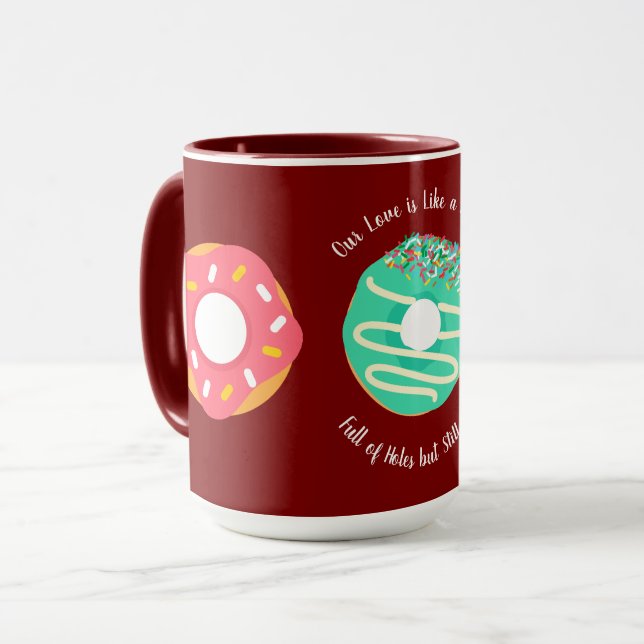 Mug Dessert, Donuts sucrés, Doughnuts,Mignon,moderne (Devant gauche)