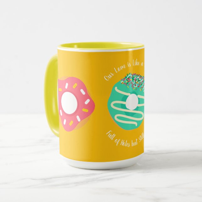 Mug Dessert, Donuts sucrés, Doughnuts,Mignon,moderne (Devant gauche)