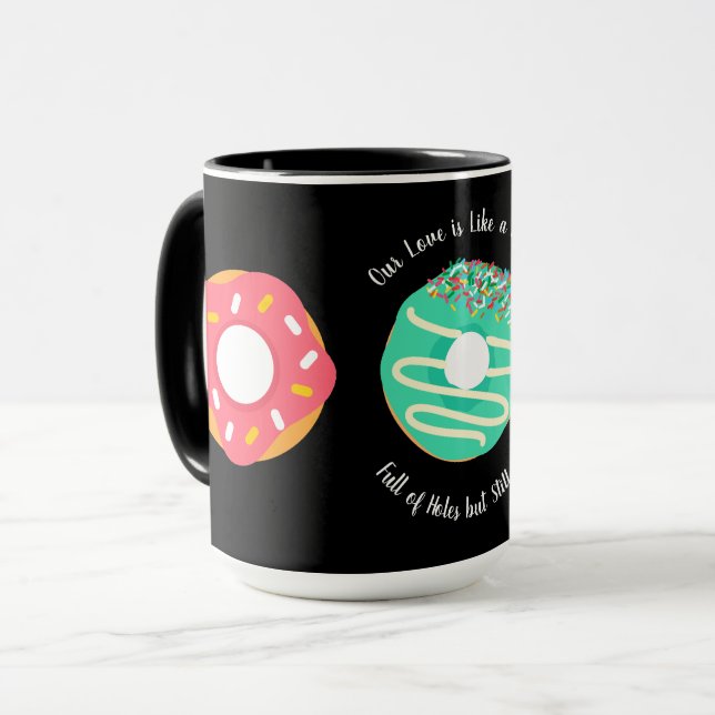 Mug Dessert, Donuts sucrés, Doughnuts,Mignon,moderne (Devant gauche)