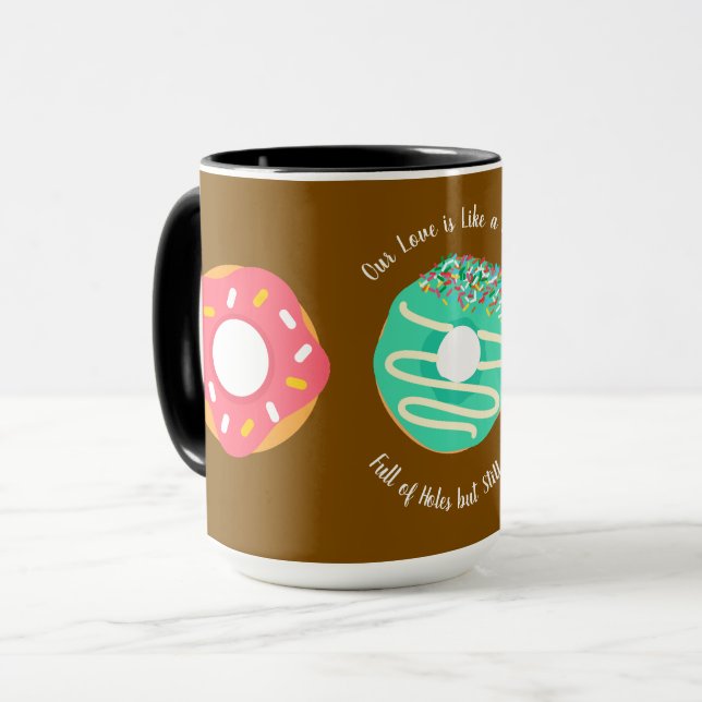 Mug Dessert, Donuts sucrés, Doughnuts,Mignon,moderne (Devant gauche)