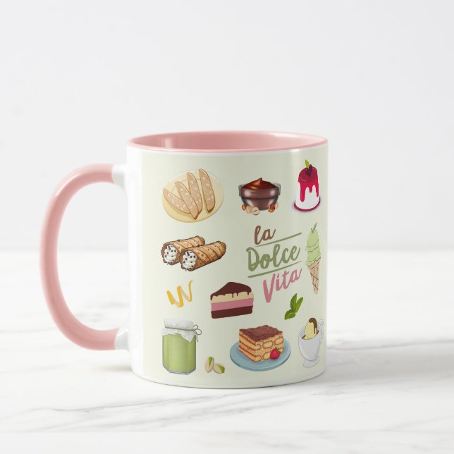 Mug Desserts Italiens Sucreries (Gauche)