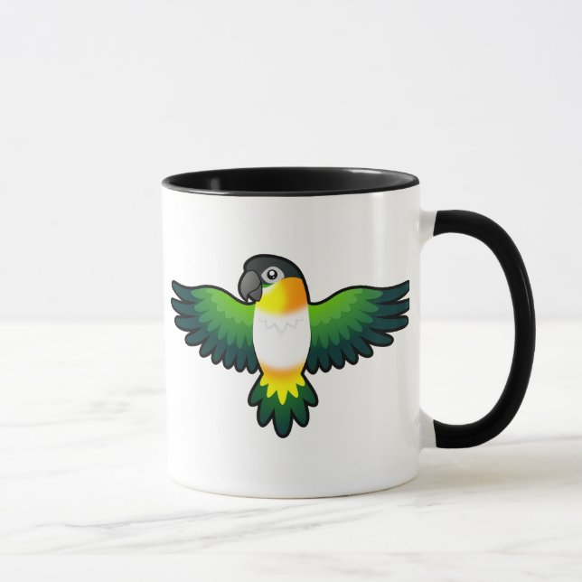 Mug Dessin animé Caique / Inséparable / Pionus / Perro (Droite)
