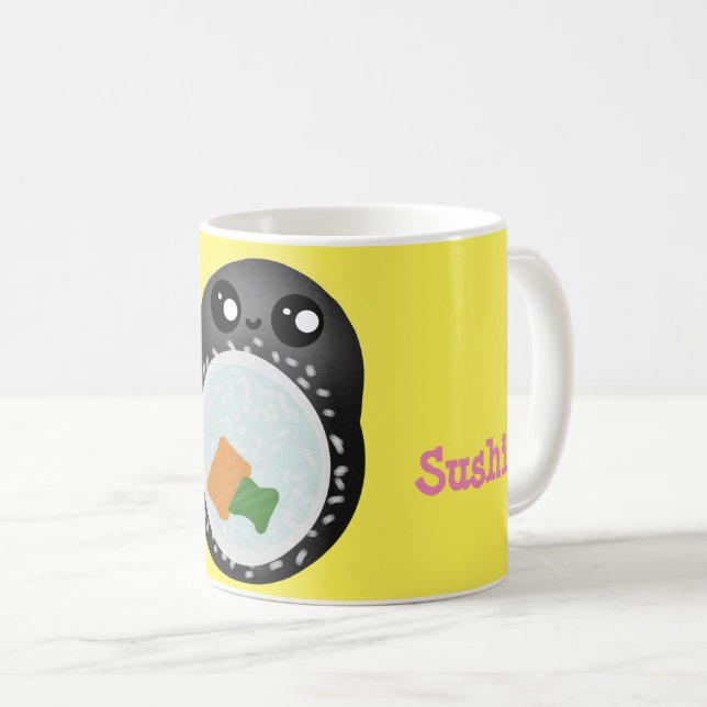 Mug dessin animé Cute Sushi (Devant droit)