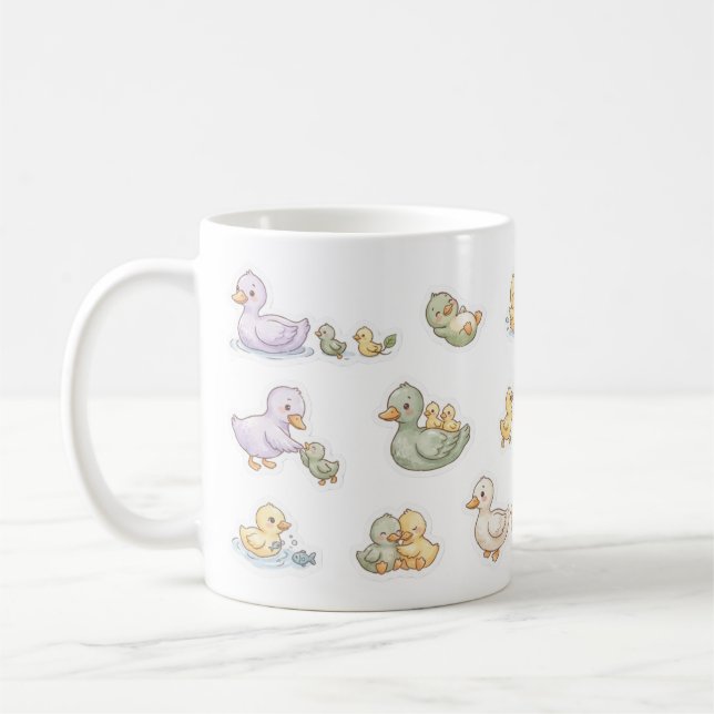 Mug Dessin animé de caneton adorable (Gauche)