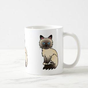Mug Dessin animé de chat Birman / Ragdoll au point de