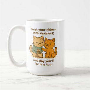 Mug Dessin animé de chat mignon Citation inspirante po