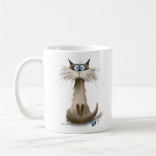 Mug Dessin animé de chat siamois