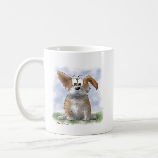 Mug Dessin animé de Corgi mignon (Gauche)