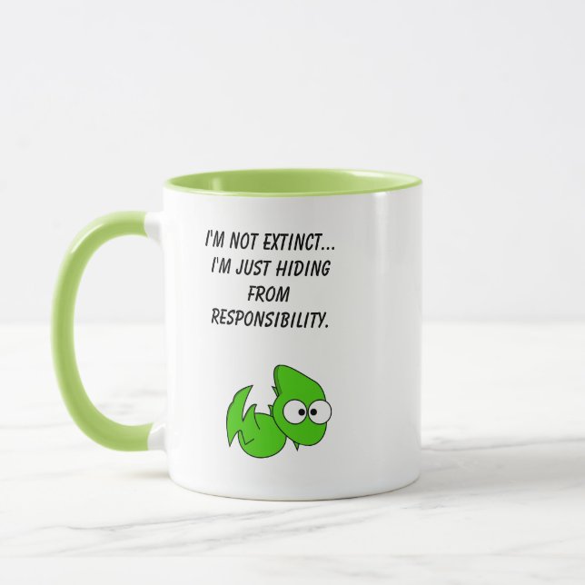 Mug Dessin animé de dragon ou de ptérodactyle drôle to (Gauche)