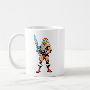 Mug Dessin animé de He Man avec un chapeau de Père Noë