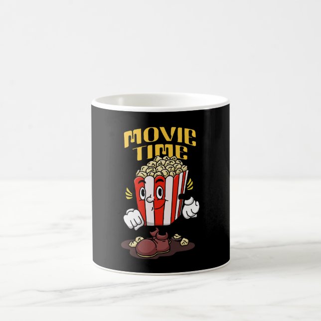 Mug Dessin animé de mascotte de pop-corn (Centre)