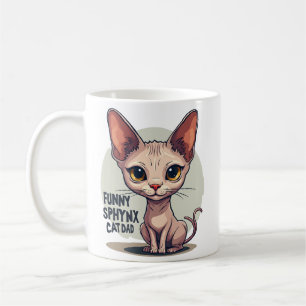 Mug Dessin animé de papa chat Sphynx drôle