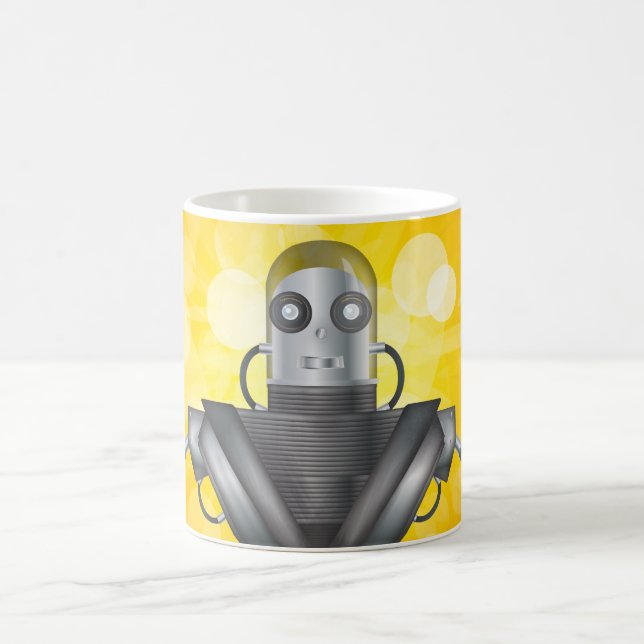 Mug Dessin Animé de Robot Mécanique (Centre)