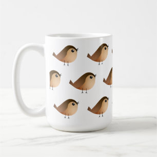 Mug Dessin animé d'oiseau moineau mignon