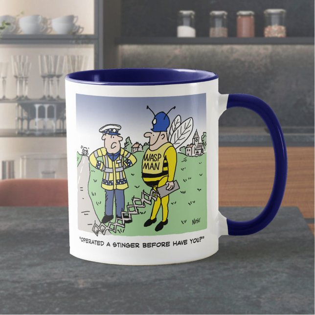 Mug Dessin animé drôle de la police de la circulation  (Créateur téléchargé)