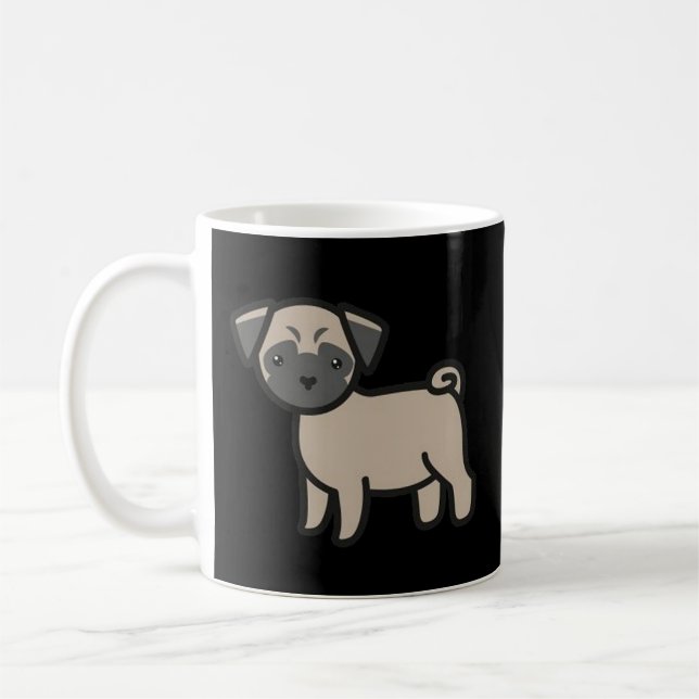 Mug Dessin animé fauve Carlin (Gauche)