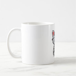Mug dessin animé gris chat dessin animé