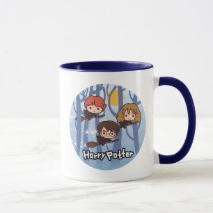 Mug Dessin animé Harry, Ron et Hermione volant dans le