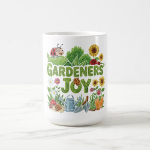 Mug Dessin animé "La Joie des Jardiniers" Coloré et Fa