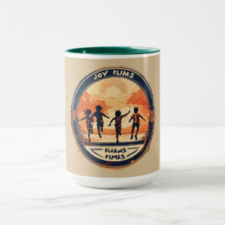 Mug dessin animé sur la plage