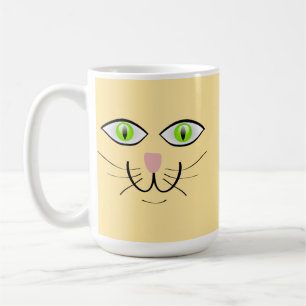 Mug Dessin animé visage drôle de chat-29034