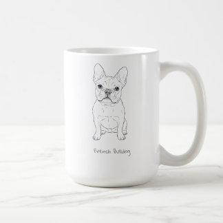 Mug Dessin au trait minimaliste de Bouledogue français
