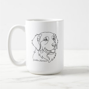 Mug Dessin au trait minimaliste monochrome de Retrieve
