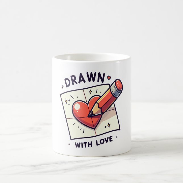 Mug Dessin avec amour (Centre)
