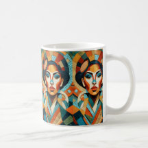 Dessin avec des pièces en mosaïque