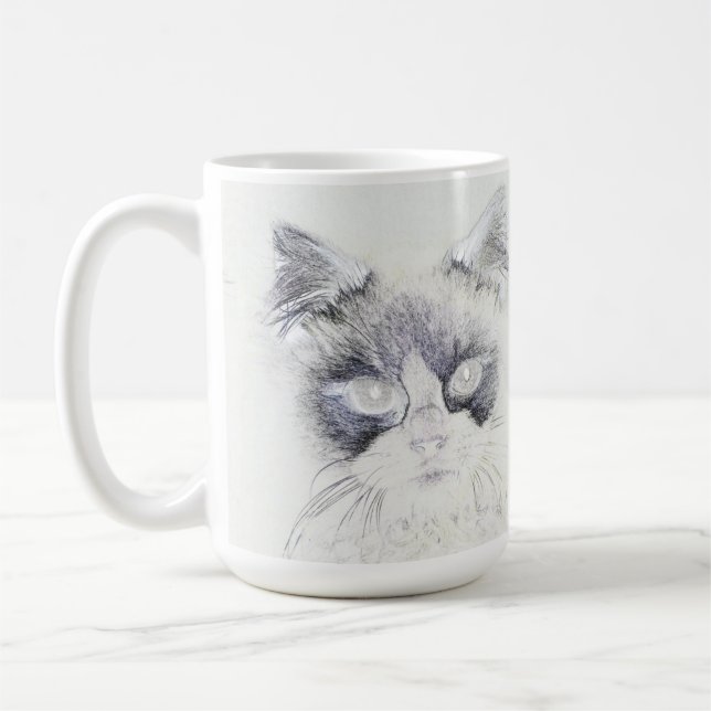Mug Dessin crayon de chat (Gauche)