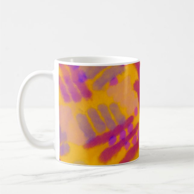 Mug Dessin créatif Abstrait. Arrière - plan couleur au (Gauche)